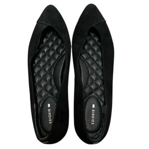 Birdies goldfinch suede ballet flat black